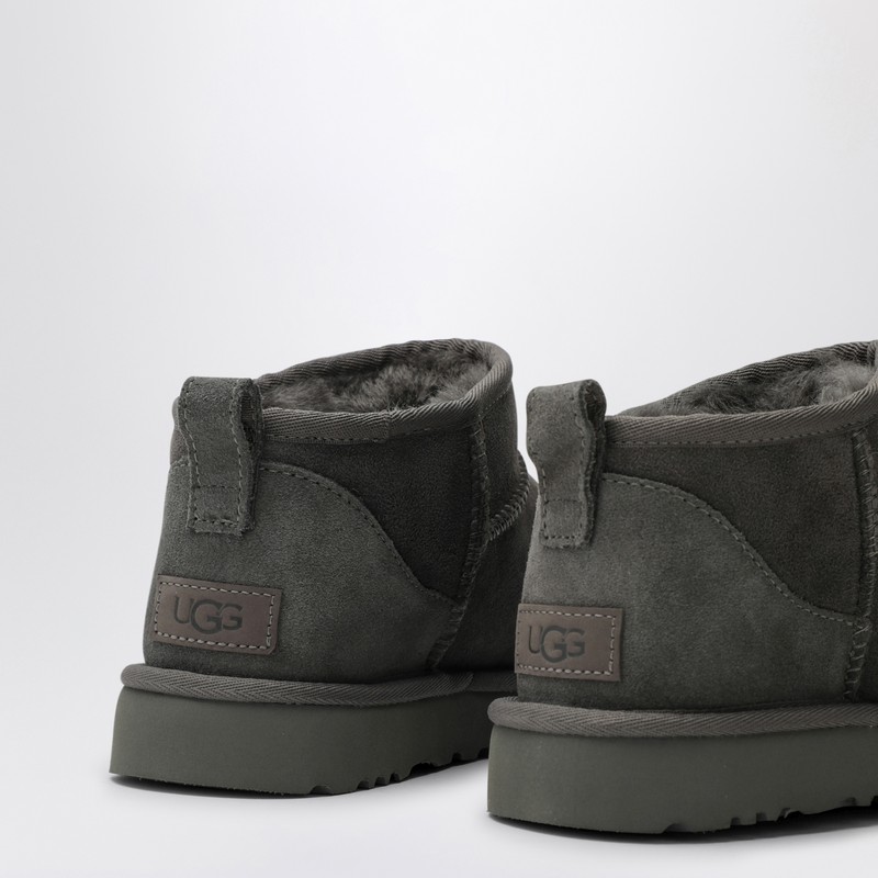 Ugg Classic Ultra Mini Grey Boot In Gray