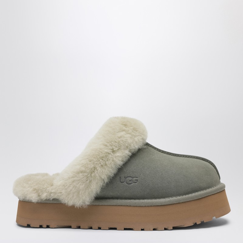 Ugg Disquette Moss Green Eather Slip-ons