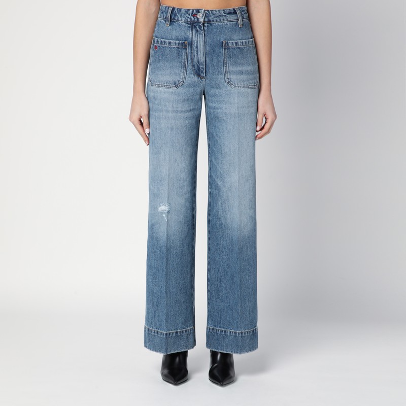 Alina washed denim jeans