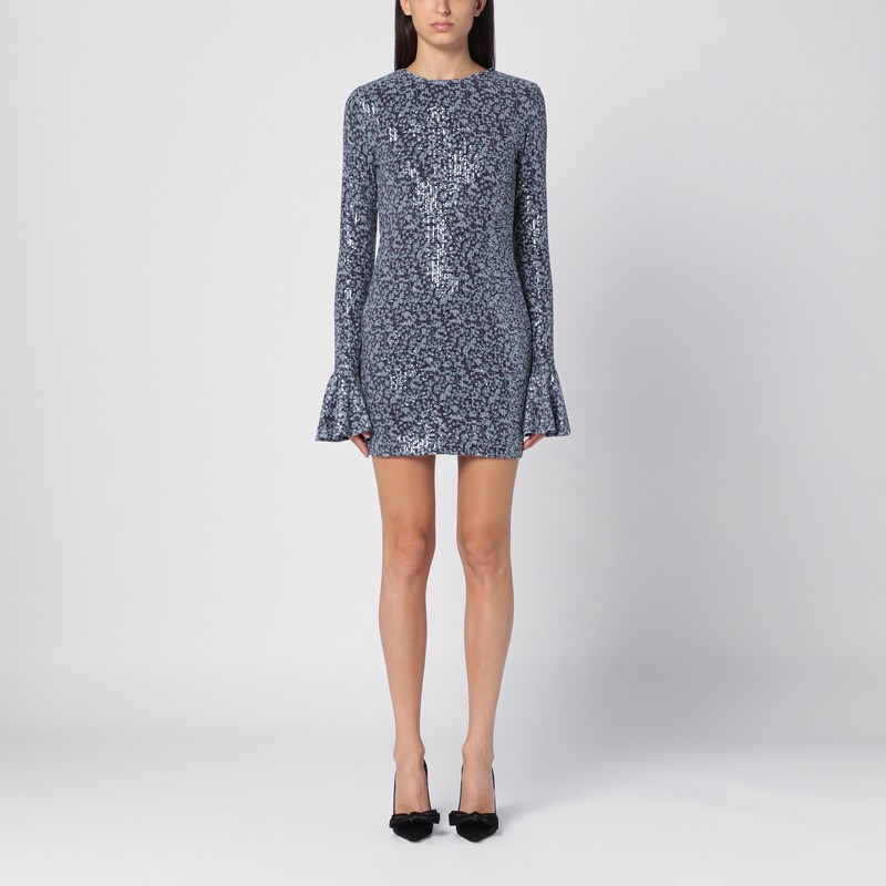 Rotate Birger Christensen Open-back Sequin Mini Dress In Multicolor