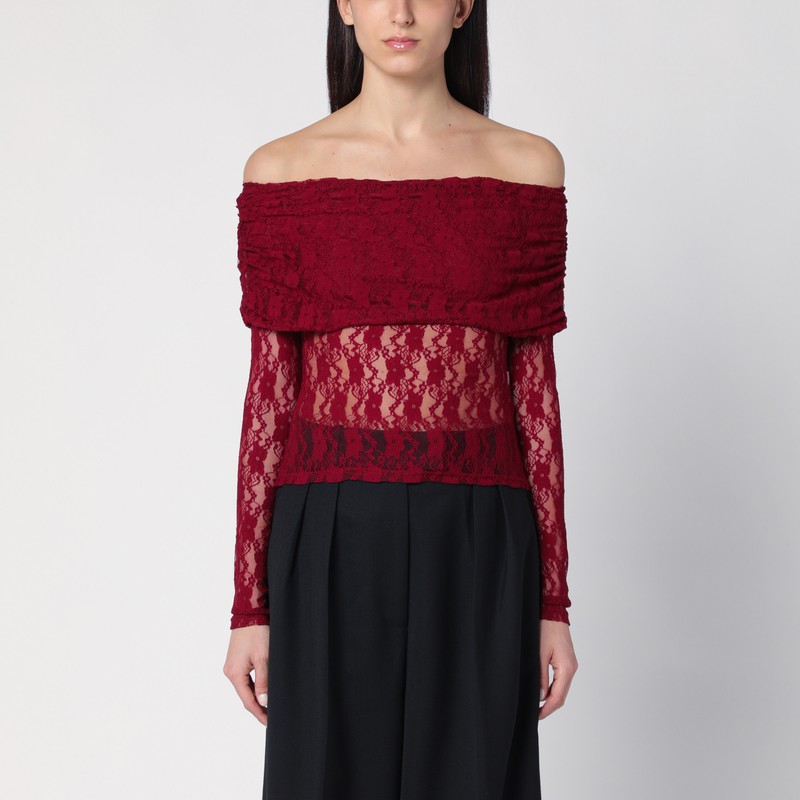 Bordeaux lace top