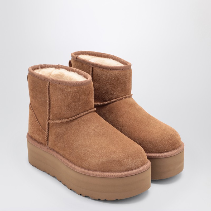 Ugg Classic Mini Platform Boots In Chestnut In Brown