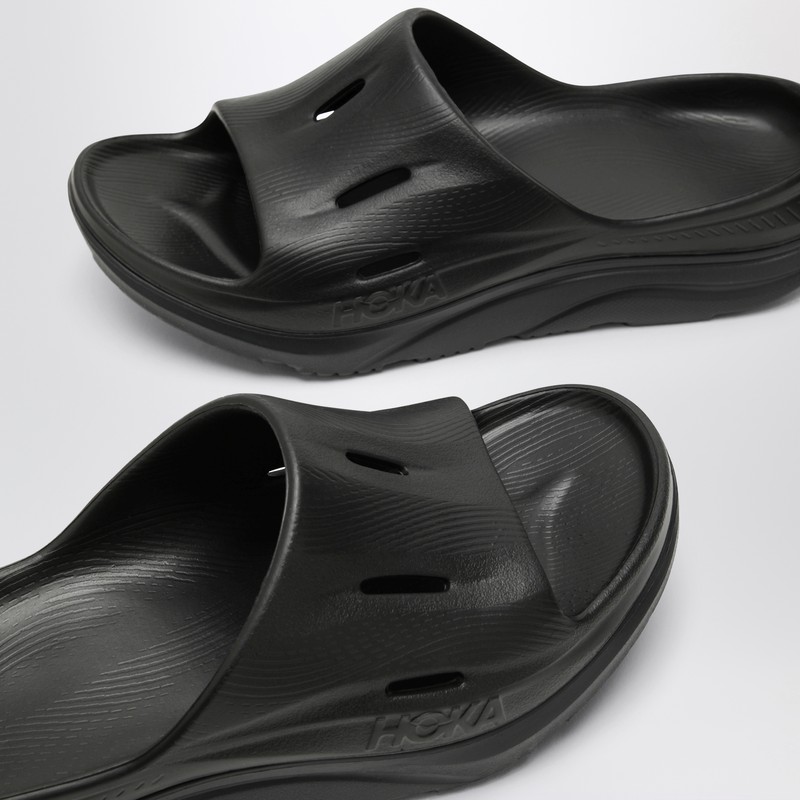 Hoka One One Black Ora Recovery Slide 3 - Sandals - BeyondStyle