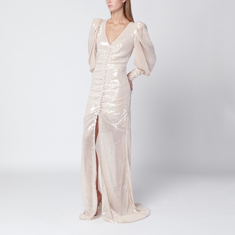Cream long sequin dress - ROTATE Birger Christensen - Modalova