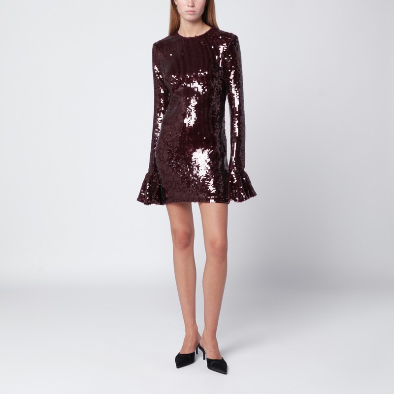 Bordeaux sequin mini dress - ROTATE Birger Christensen - Modalova