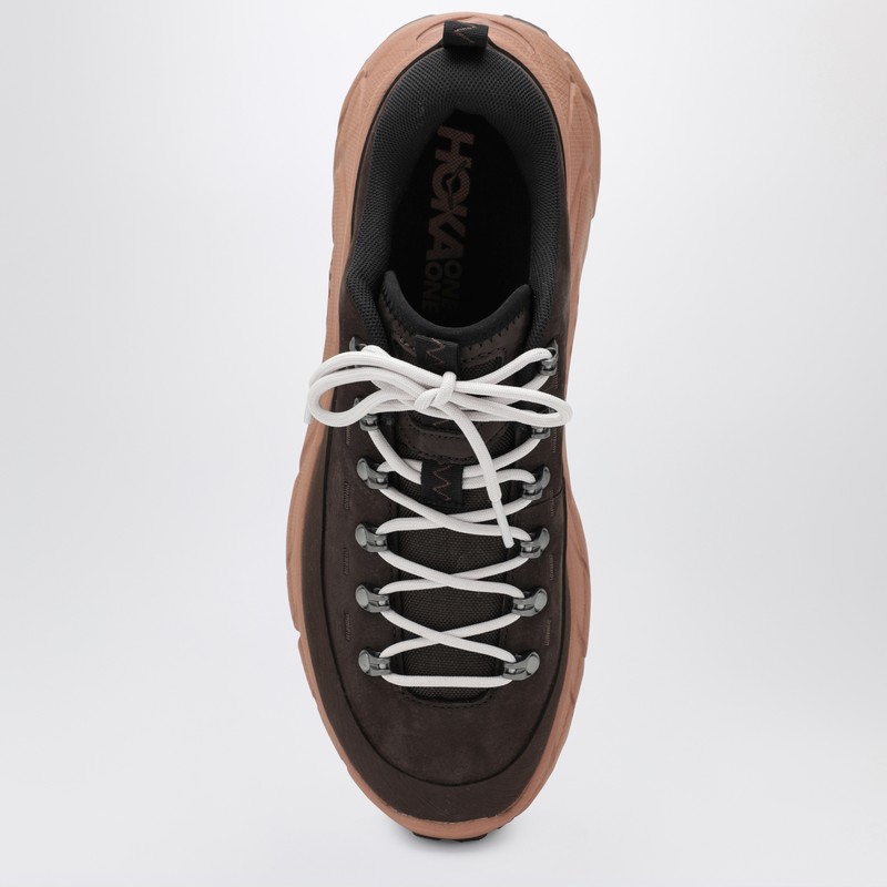 Hoka Tor Summit Nubuck Leather Sneakers In Brown