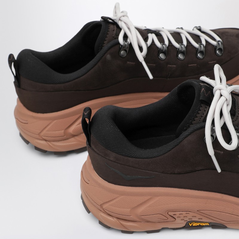Hoka Tor Summit Nubuck Leather Sneakers In Brown