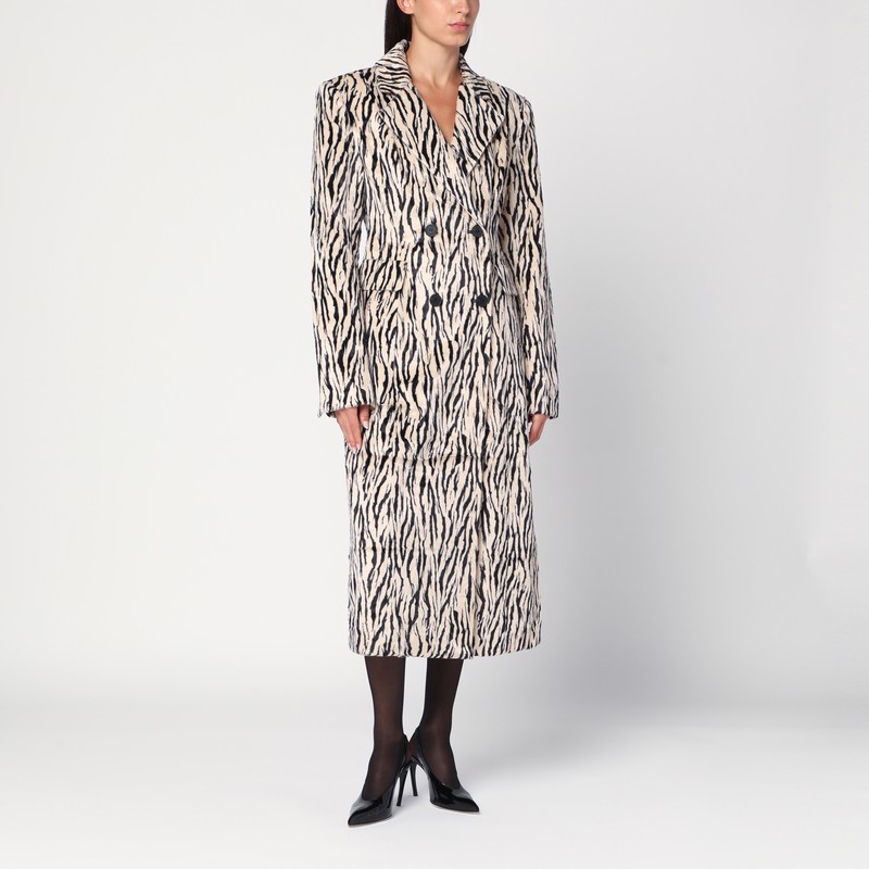 Printed faux fur coat - ROTATE Birger Christensen - Modalova