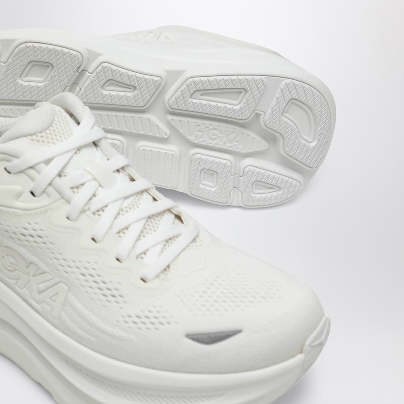 Hoka M Bondi 9 Synthetic Fabric Sneakers In White