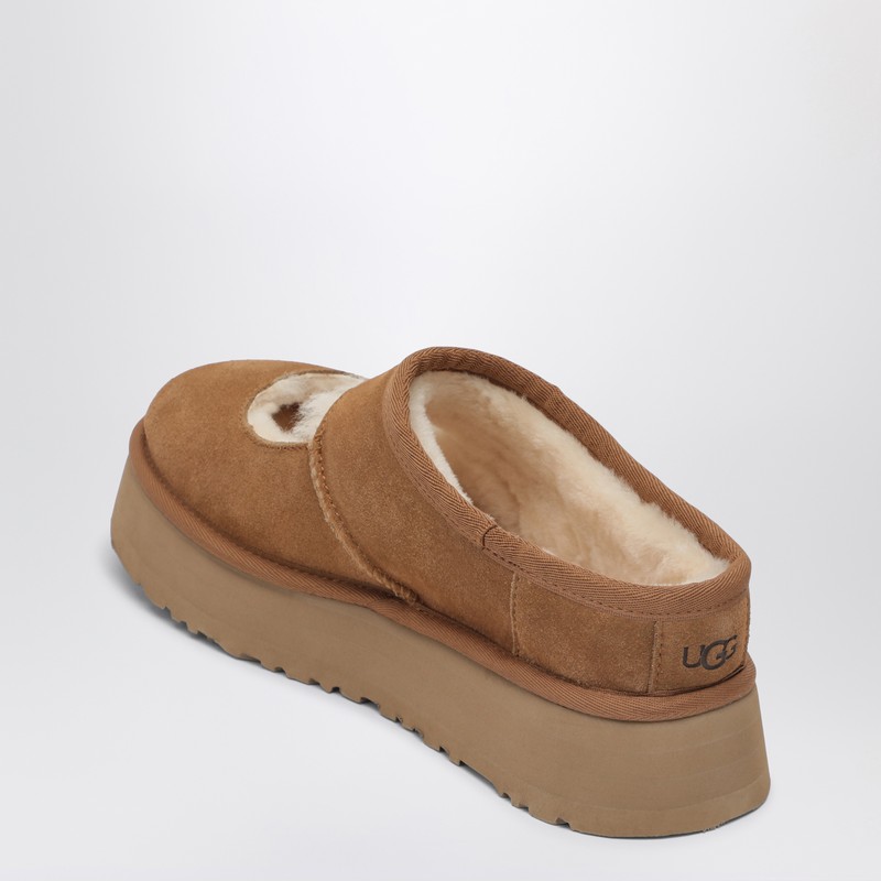 Ugg Slippers Bea In Pelle Scamosciata Cammello Donna In Brown