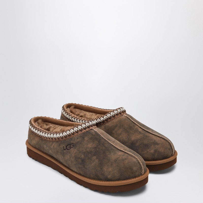 Ugg Tasman Baxter Slippers With Braided Details In Brown