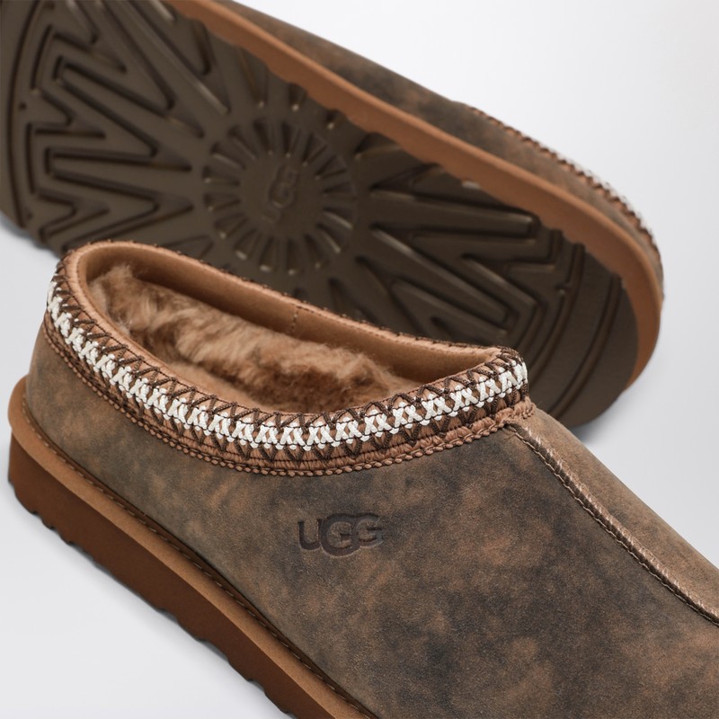 Ugg Tasman Baxter Slippers With Braided Details In Brown