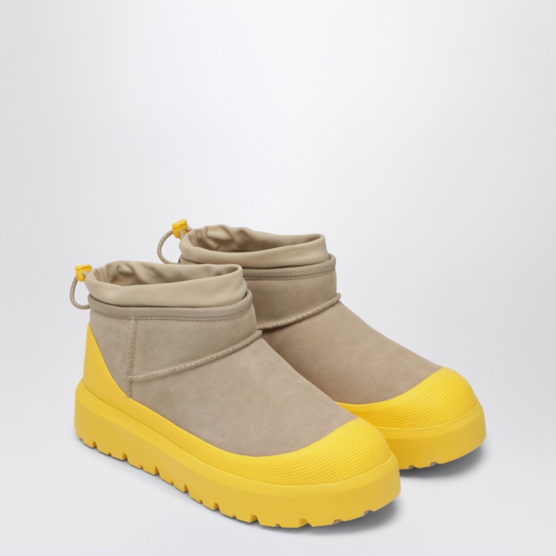 Ugg Classic Ultra Mini Weather Hybrid Boots Mustard In Green