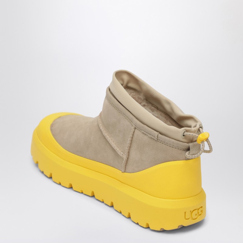 Ugg Classic Ultra Mini Weather Hybrid Boots Mustard In Green