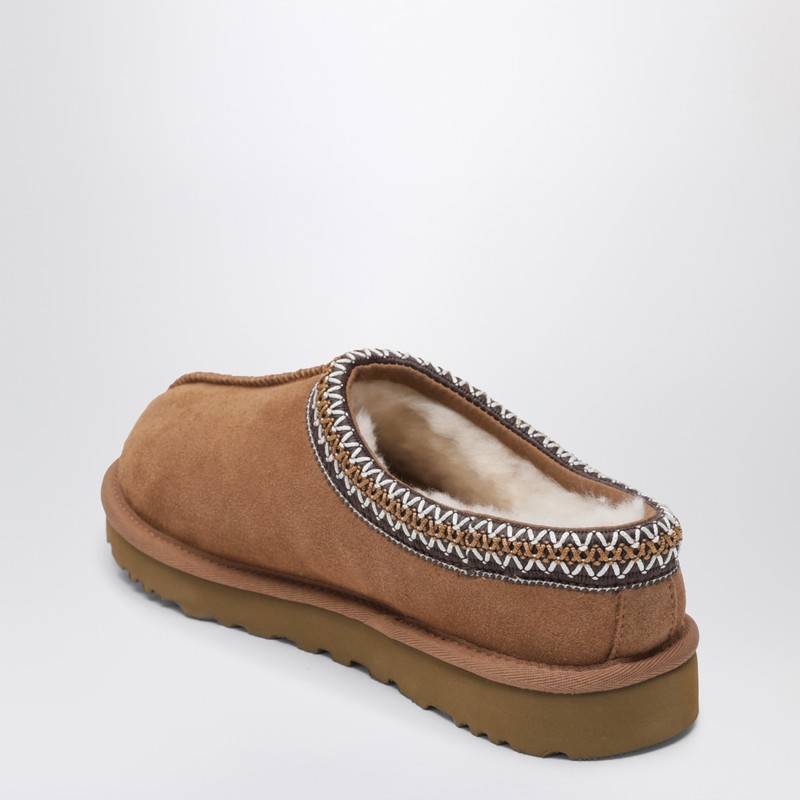 Ugg Tasman Chestnut Eather Slip-ons In Brown
