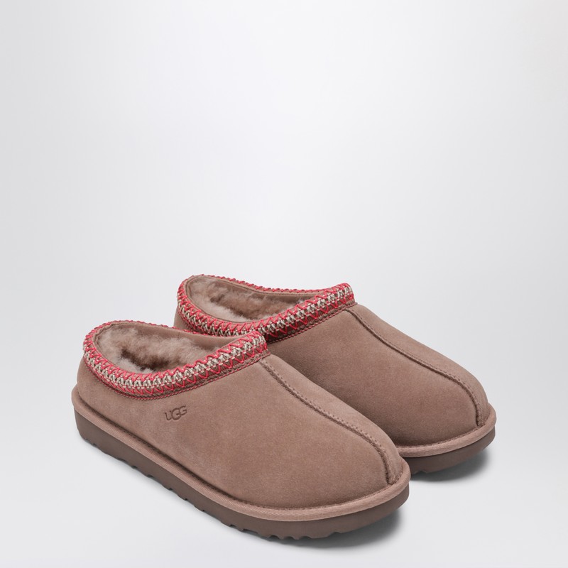 Ugg Tasman Rocky Oak Eather Slip-ons In Gray
