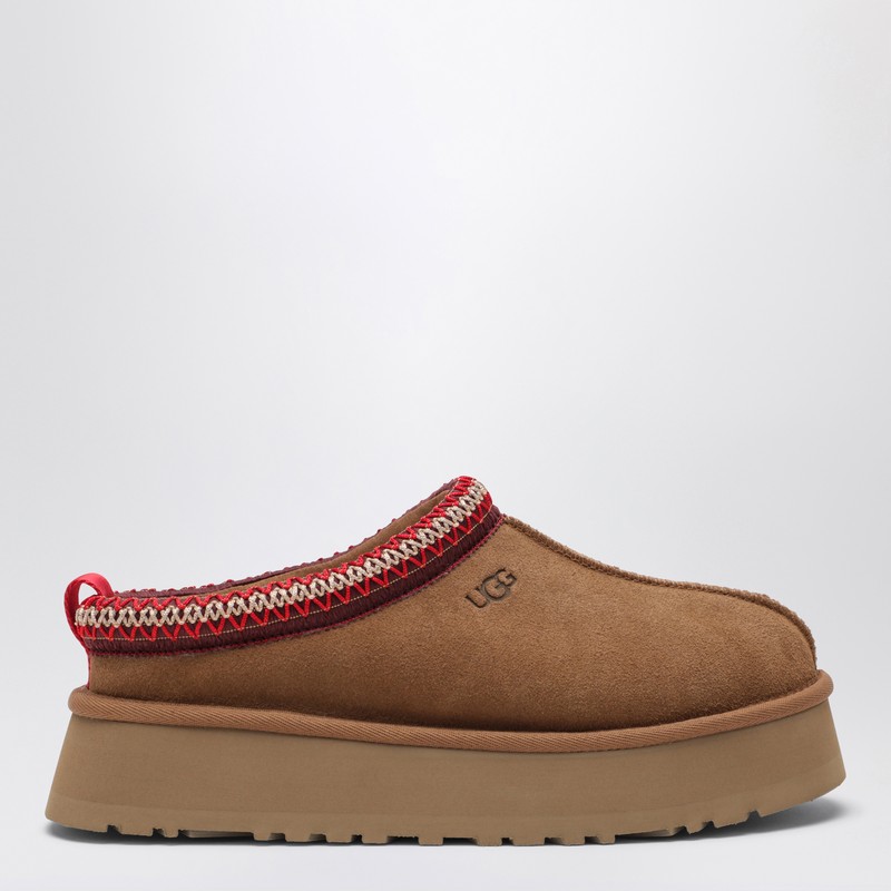 Ugg Tazz Chestnut Suede Slipper In Brown