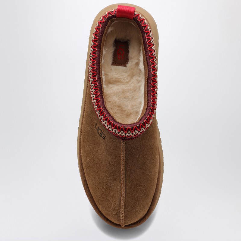 Ugg Platform Slip-on Shoes With Decorative Braided Trim In Brown