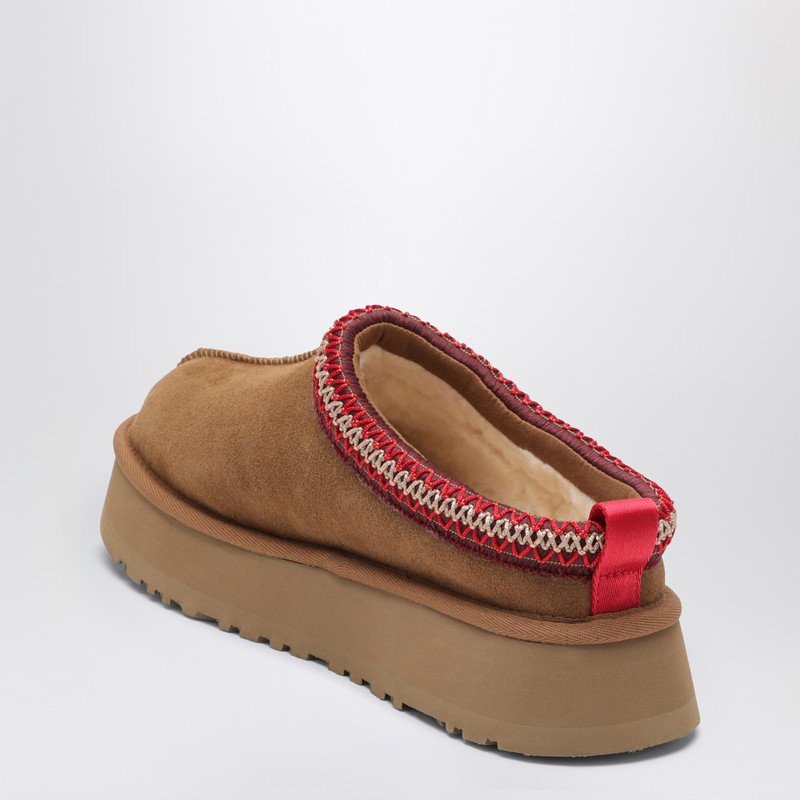 Ugg Platform Slip-on Shoes With Decorative Braided Trim In Brown