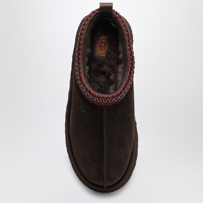 Ugg Brown Suede Tazz Slippers In Brown