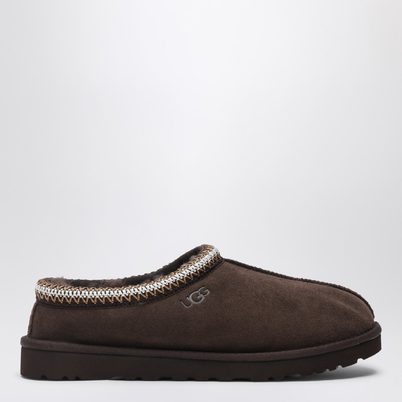 Ugg Tasman Cocoa-coloured Eather Slip-ons In Brown