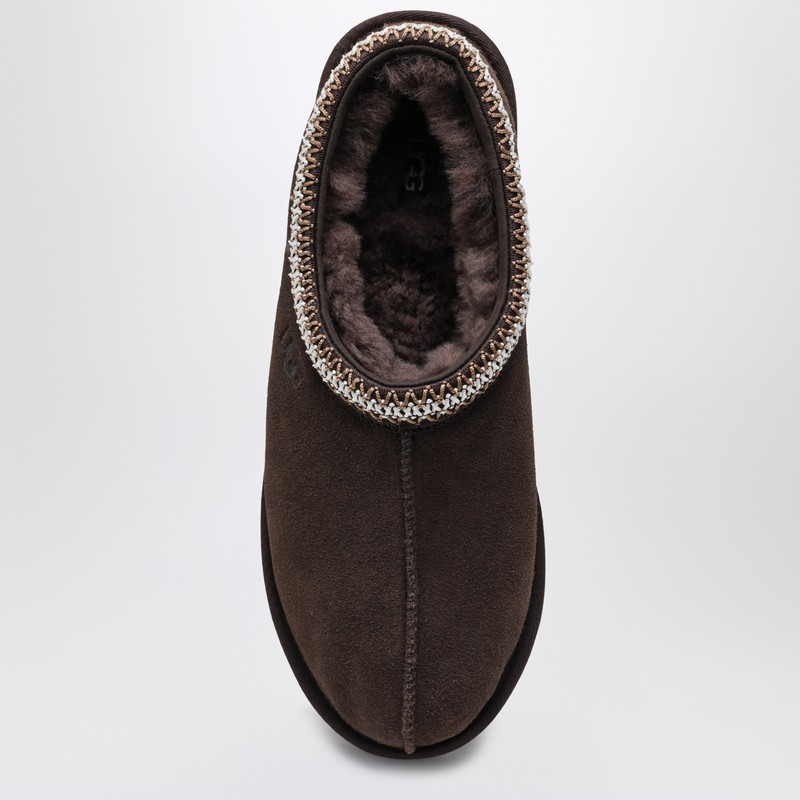 Ugg Tasman Cocoa-coloured Eather Slip-ons In Brown