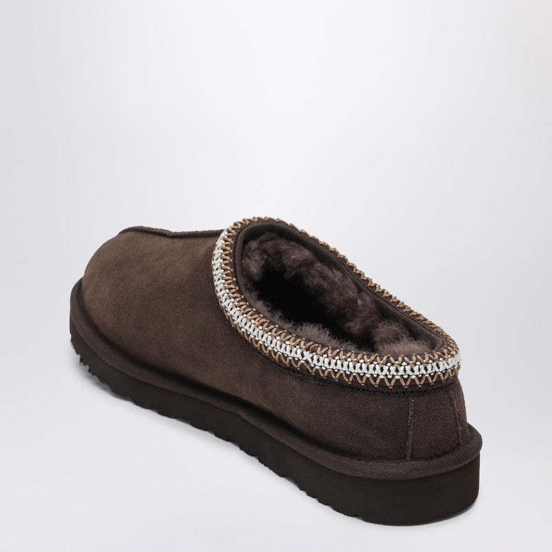 Ugg Tasman Cocoa-coloured Eather Slip-ons In Brown