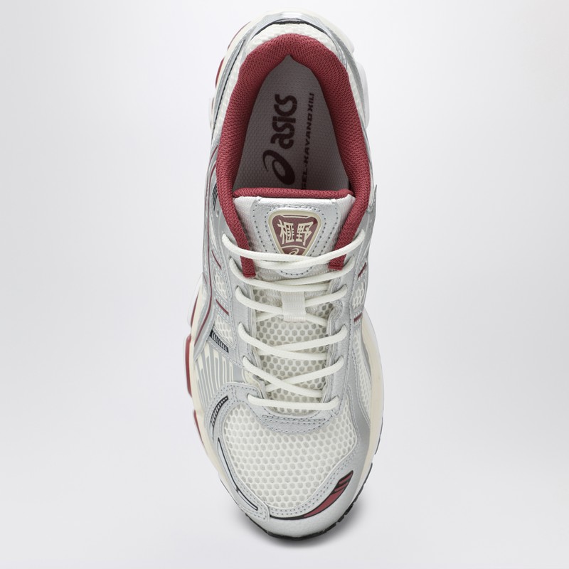 Asics Gel Kayano Running Shoe With Contrast Sole In Gray