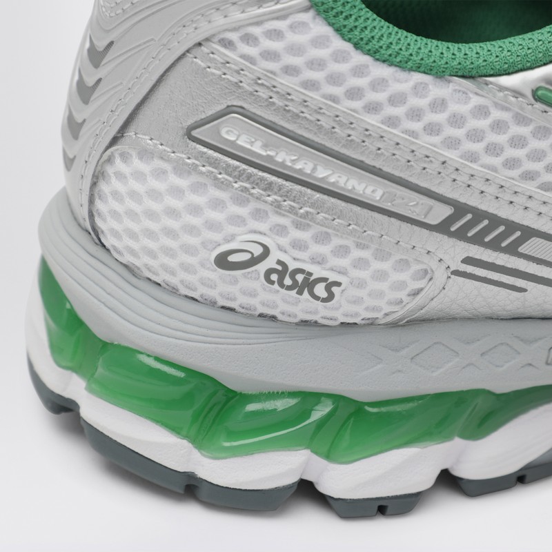 Asics Breathable Mesh And Synthetic Leather Sneakers In White