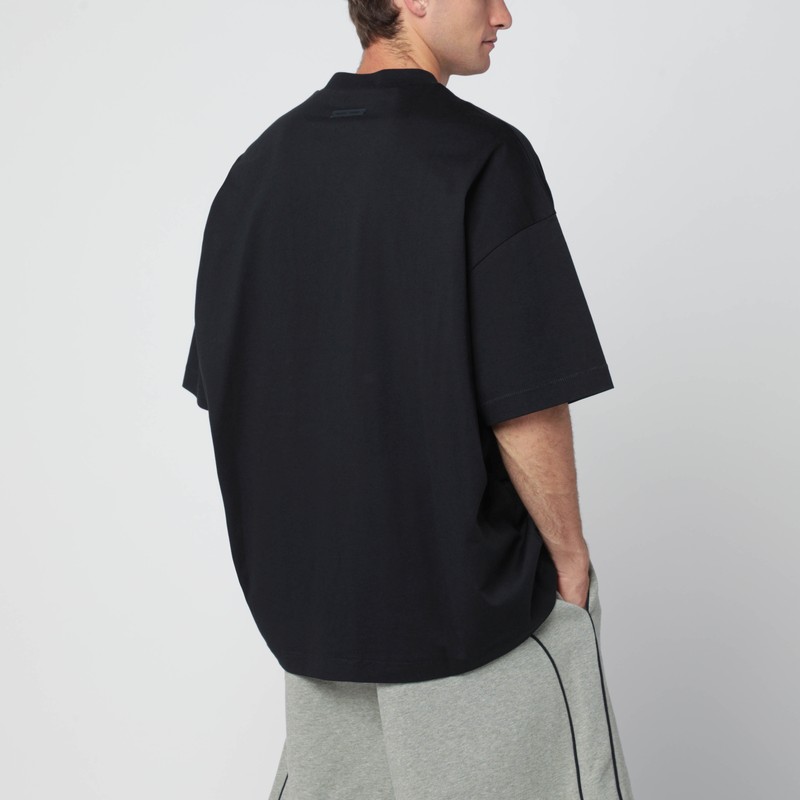 Essentials Black 90's Cotton T-shirt In Black