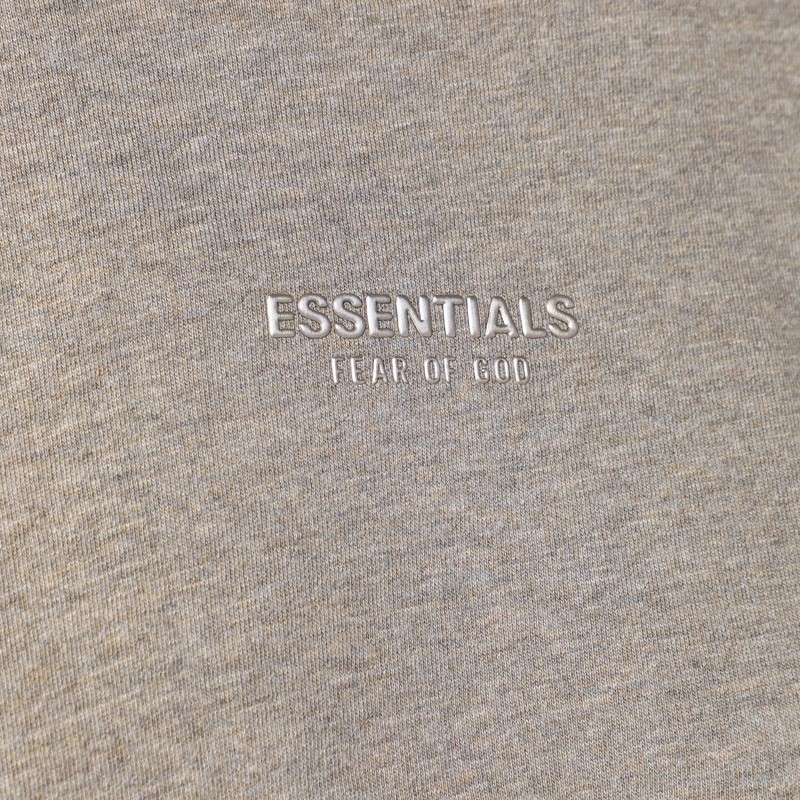 Essentials Grey Cotton-blend T-shirt In Blue