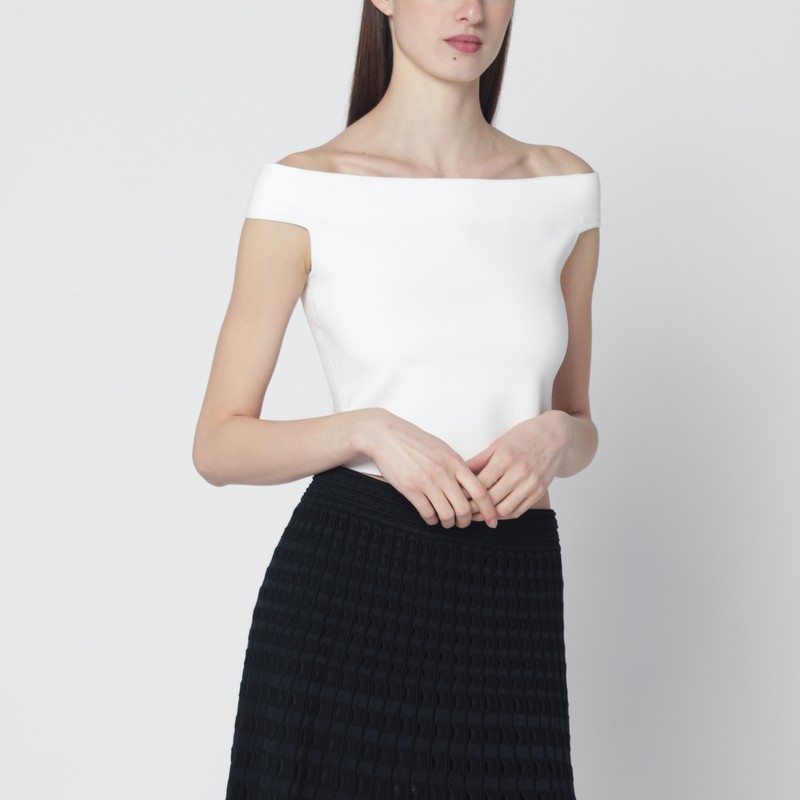 Black rayon-blend top