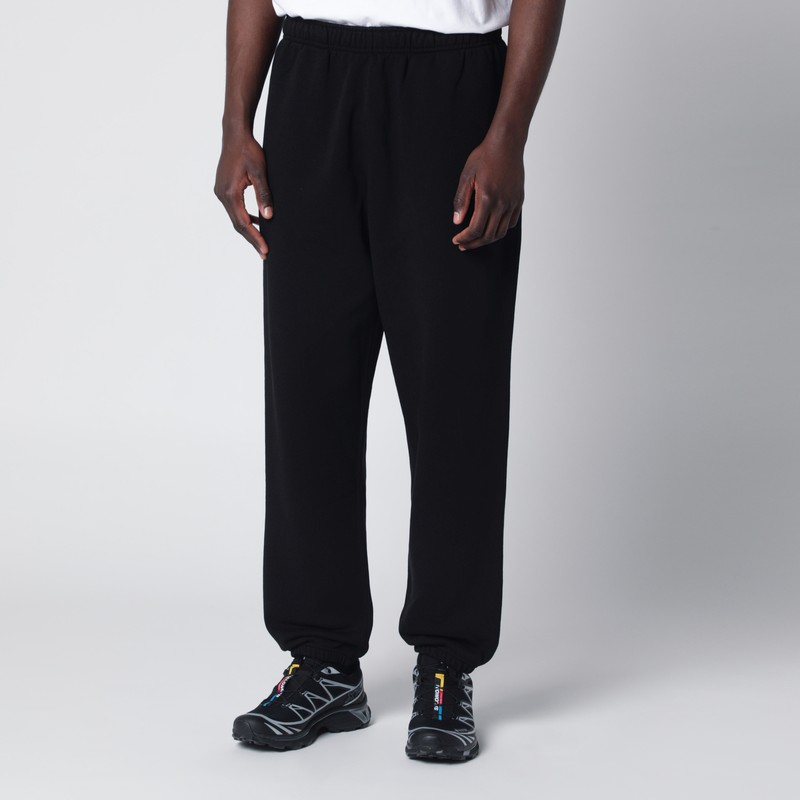 Black logo jogging trousers