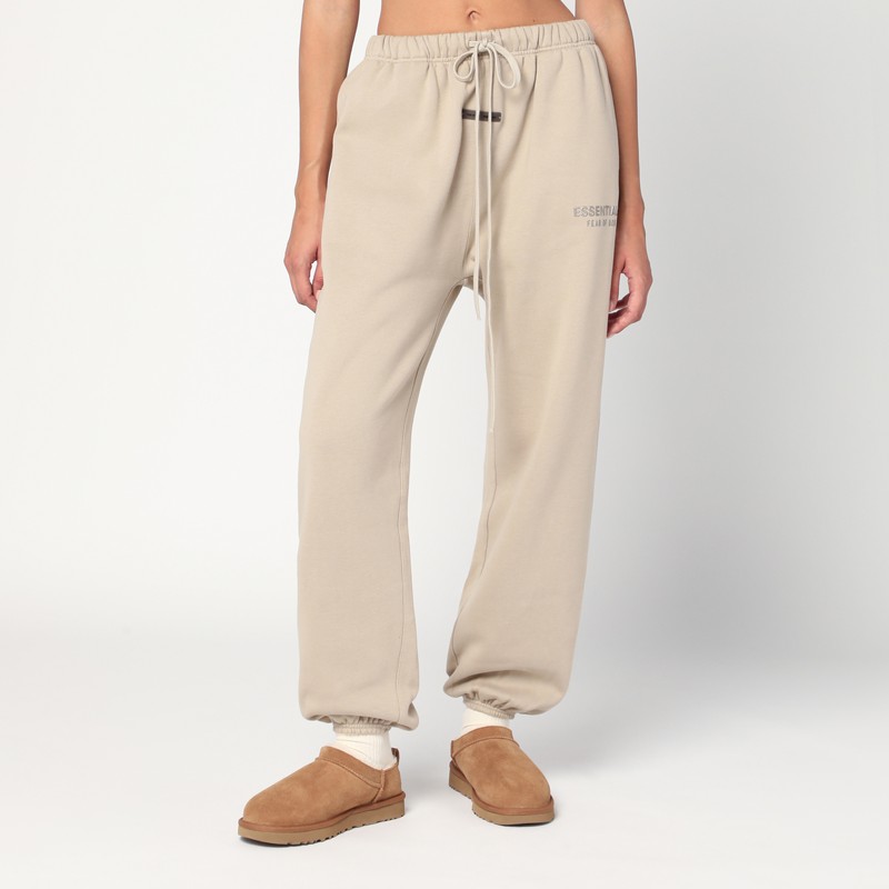 Greige cotton-blend joggers - Fear of God Essentials - Modalova