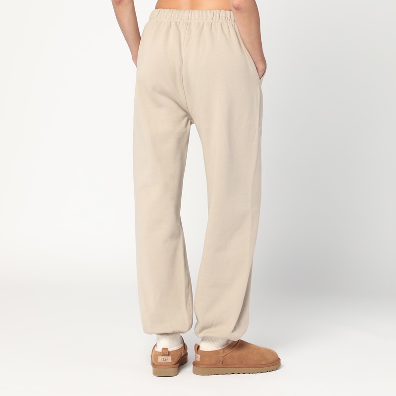 Essentials Greige Cotton-blend Joggers In Sand