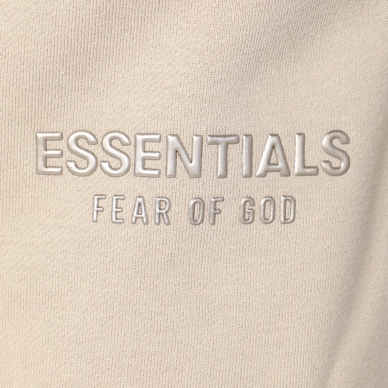 Essentials Greige Cotton-blend Joggers In Sand