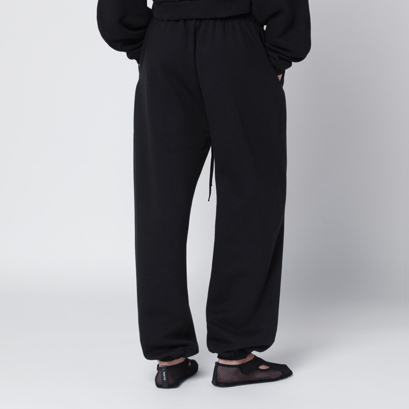 Essentials Black Jogging Trousers With Logo In Black
