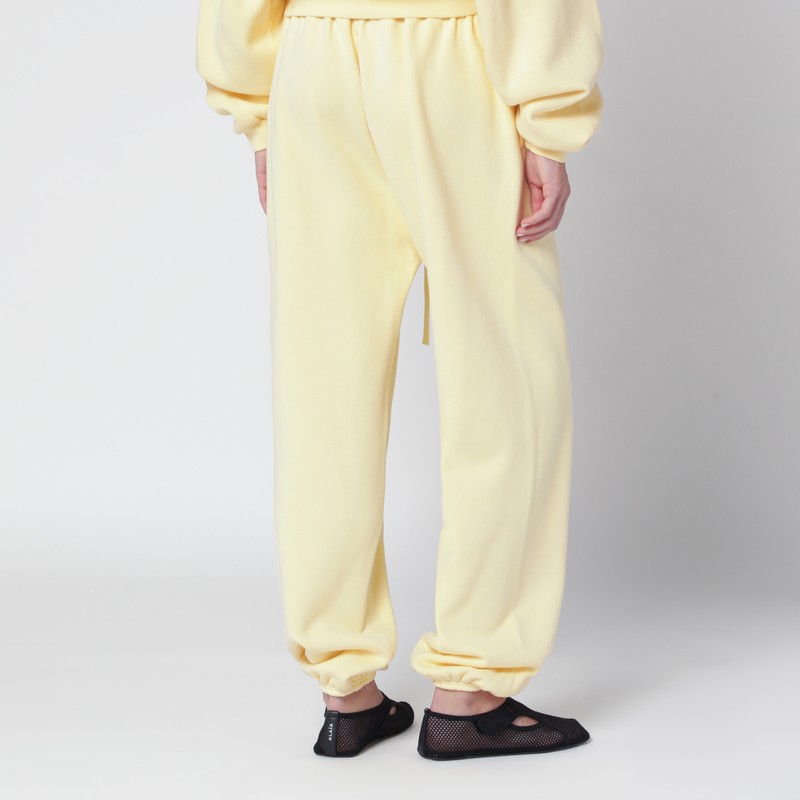 Essentials Yellow Jogging Pants With Logo In Yellow