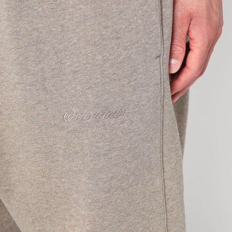 Essentials Drawstring Flared Track Pants In Gray