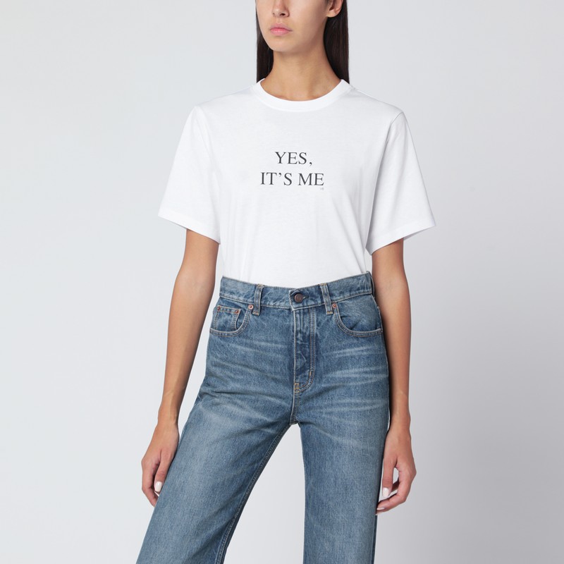 “Yes. It’s Me” T-shirt in white cotton