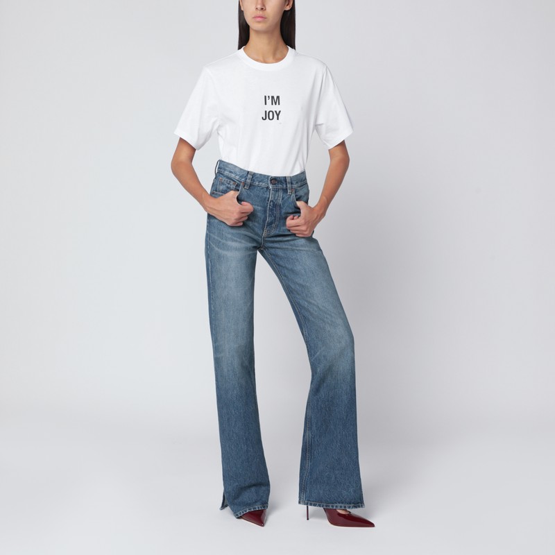 Victoria Beckham “i'm Joy” T-shirt In White Cotton In White