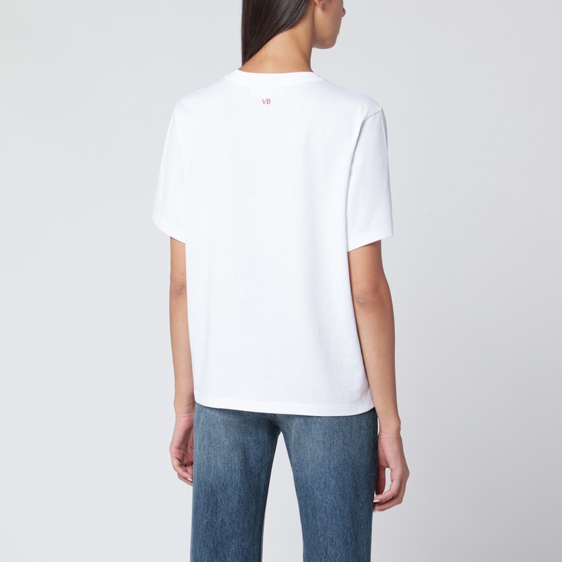 Victoria Beckham “i'm Joy” T-shirt In White Cotton In White