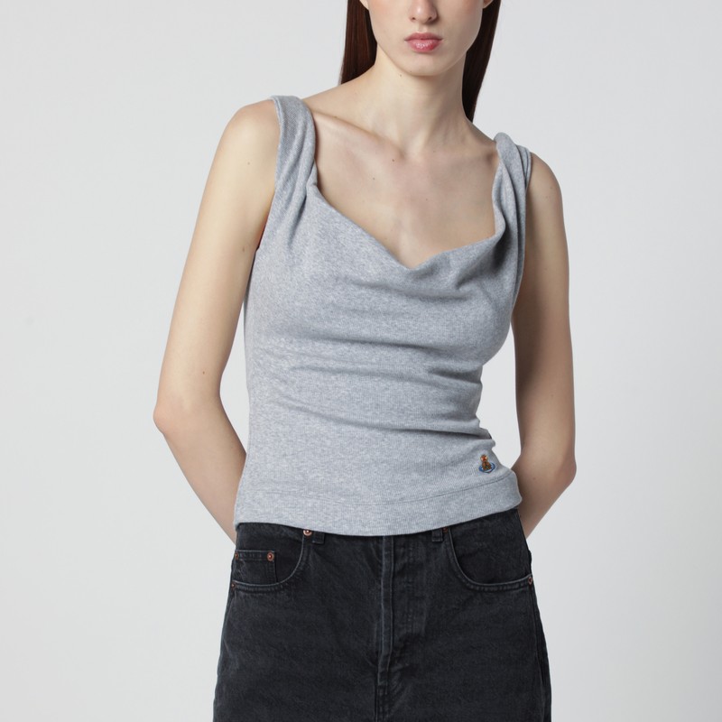 Grey Anna top with Orb logo