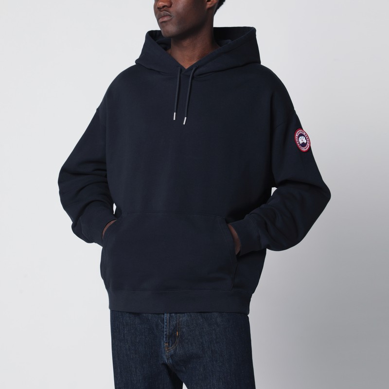Midnight blue hooded sweatshirt