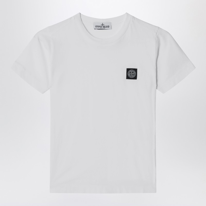 White T-shirt with logo patch