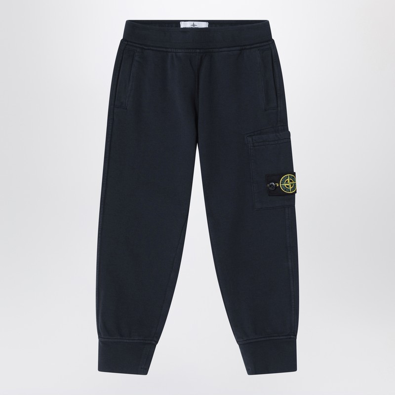 Navy blue cotton joggers