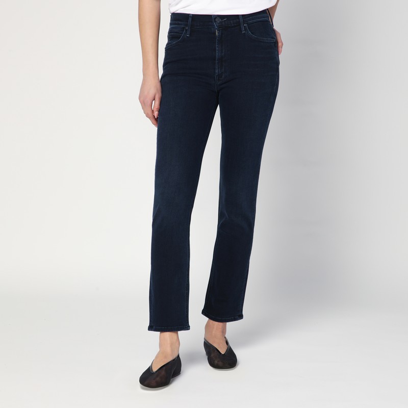 The Mid Rise Dazzler Ankle jeans in dark blue