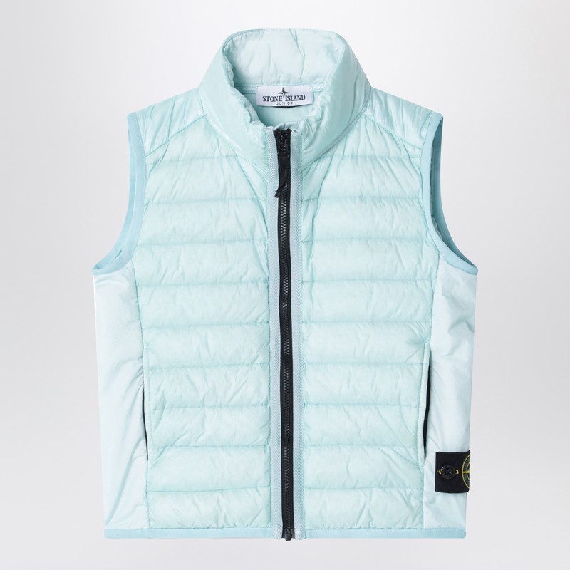 Light blue zip vest