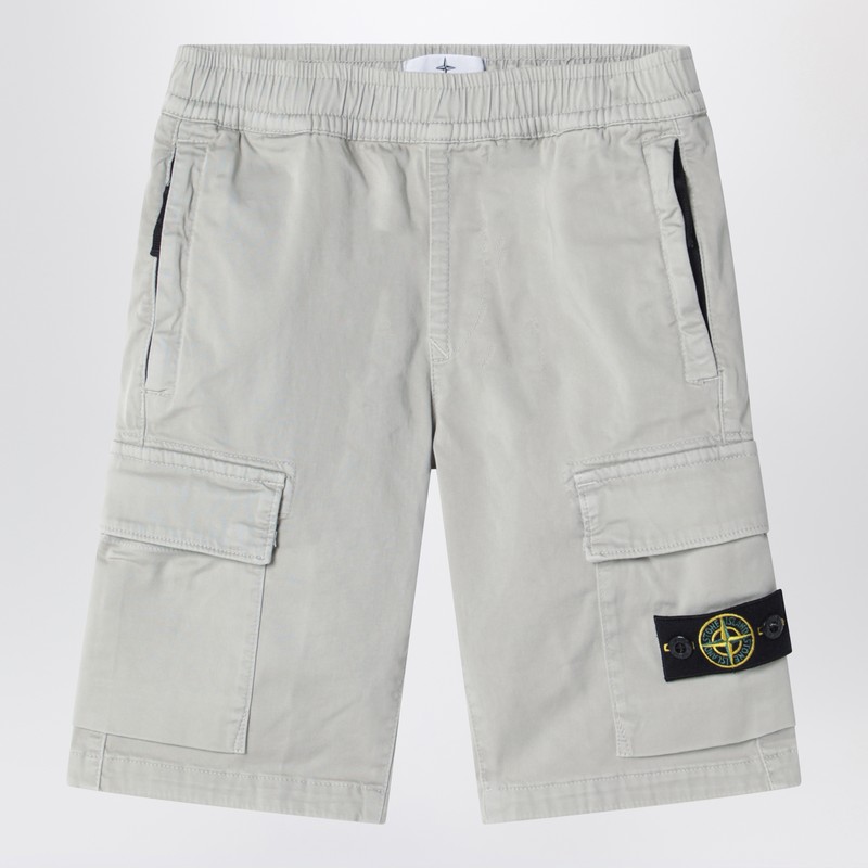 Pearl grey cargo shorts