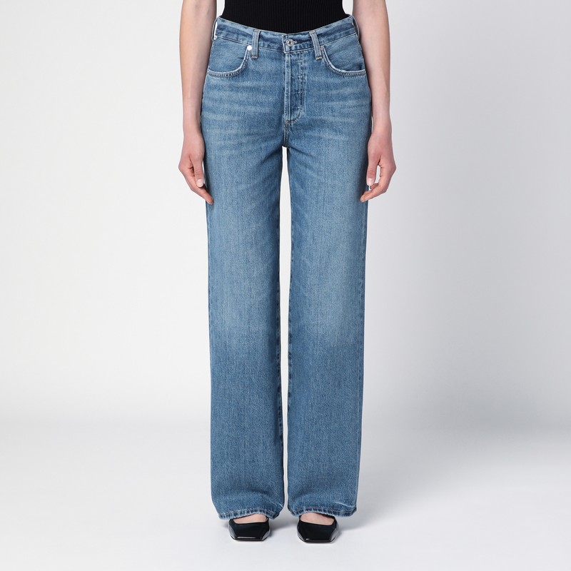 Citizen Of Humanity Citizens Of Humanity Washed Straight Jeans In Blue